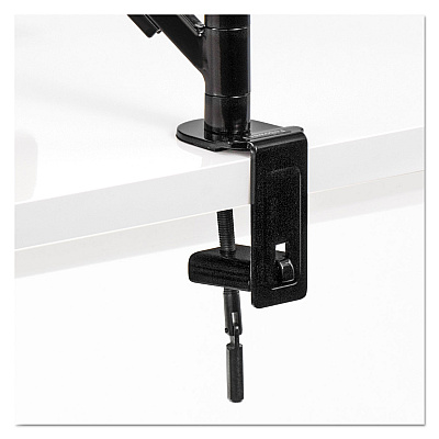 Fellowes Designer Suites Flat Panel Monitor Arm, 180 Degree Rotation, 45 Degree Tilt, 360 Degree Pan, Black, Supports 20 lb (8038201)