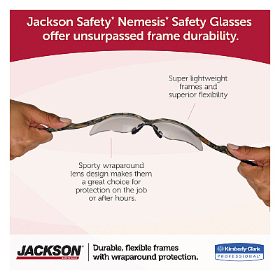 KleenGuard Nemesis Safety Glasses, Camo Frame, Bronze Lens (KCC19644)