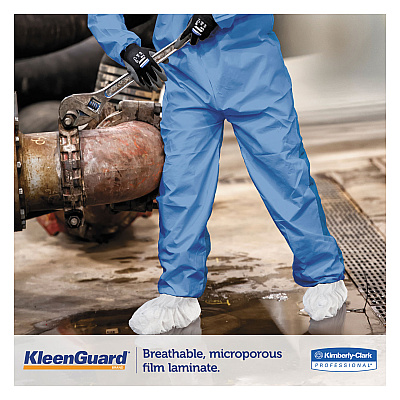KleenGuard A40 Liquid and Particle Protection Shoe Covers, Medium, White, 400/Carton (KCC44492)