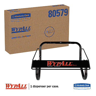 WypAll Jumbo Roll Dispenser, 16.8 x 8.8 x 10.8, Black (KCC80579)