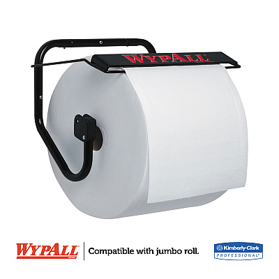 WypAll Jumbo Roll Dispenser, 16.8 x 8.8 x 10.8, Black (KCC80579)