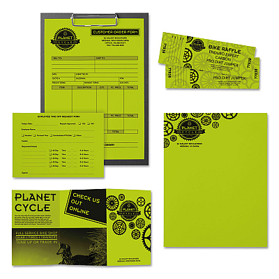Astrobrights Color Paper, 24 lb Bond Weight, 11 x 17, Terra Green, 500/Ream (WAU22583)