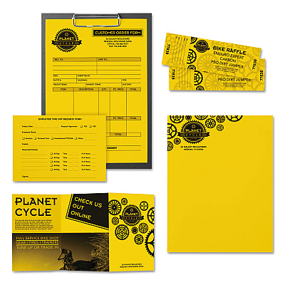 Astrobrights Color Paper, 24 lb Bond Weight, 11 x 17, Solar Yellow, 500/Ream (WAU22533)