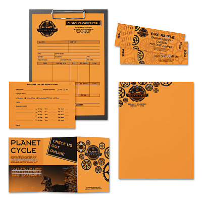 Astrobrights Color Paper, 24 lb Bond Weight, 11 x 17, Cosmic Orange, 500/Ream (WAU22653)