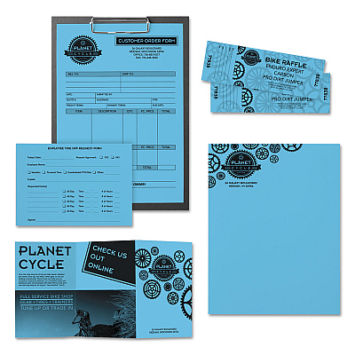 Astrobrights Color Paper, 24 lb Bond Weight, 11 x 17, Lunar Blue, 500/Ream (WAU22523)