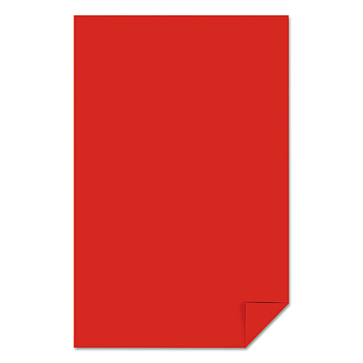 Astrobrights Color Paper, 24 lb Bond Weight, 11 x 17, Re-Entry Red, 500/Ream (WAU22553)