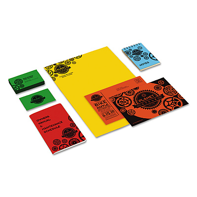 Astrobrights Color Cardstock -"Eco" Assortment, 65 lb Cover Weight, 8.5 x 11, Assorted, 250/Pack (WAU98853)