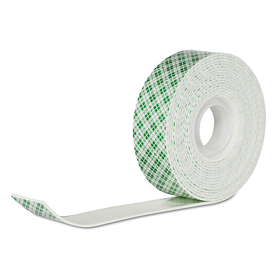 Scotch Permanent High-Density Foam Mounting Tape, Holds Up to 15 lbs, 1 x 125, White (MMM314SMED)