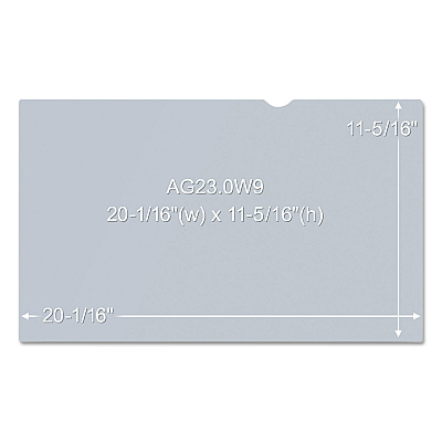 3M Antiglare Frameless Filter for 23" Widescreen Flat Panel Monitor, 16:9 Aspect Ratio (MMMAG230W9)