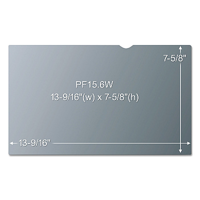 3M Antiglare Frameless Filter for 15.6" Widescreen Laptop, 16:9 Aspect Ratio (MMMAG156W9)