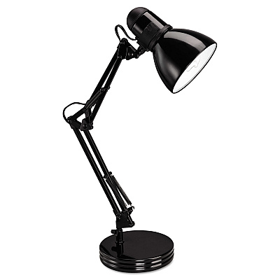 Alera Architect Desk Lamp, Adjustable Arm, 6.75w x 11.5d x 22h, Black (ALELMP603B)