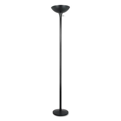Alera Torchier Floor Lamp, 12.5w x 12.5d x 72h, Matte Black (LMPF52B)