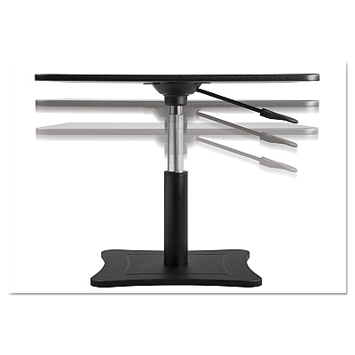 Victor DC230 Adjustable Laptop Stand, 21" x 13" x 12" to 15.75", Black, Supports 20 lbs (VCTDC230B)
