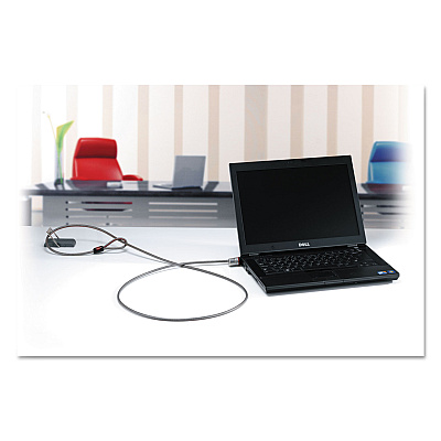Kensington Desk Mount Cable Anchor, Gray/White (KMW64613)