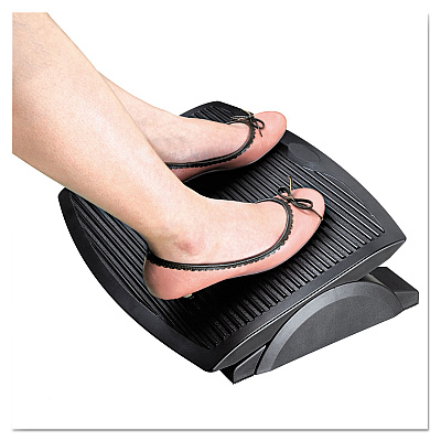 Alera Ergo Tilt Footrest, 13.75w x 17.75d x 3.38 to 5.13h, Black (ALEFS312)
