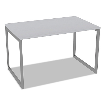 Alera Open Office Desk Series Adjustable O-Leg Desk Base, 47.25 to 70.78w x 29.5d x 28.5h, Silver (ALELSTB30GR)