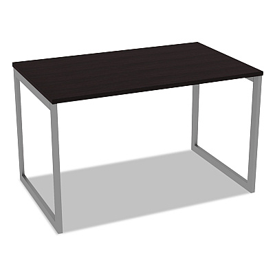 Alera Open Office Desk Series Adjustable O-Leg Desk Base, 47.25 to 70.78w x 29.5d x 28.5h, Silver (ALELSTB30GR)