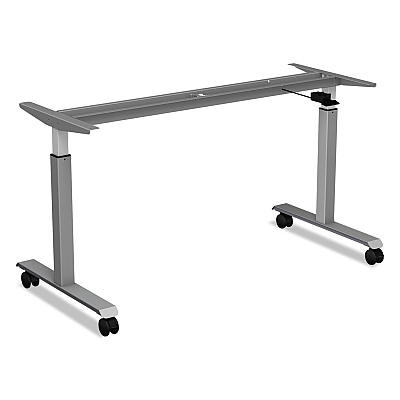 Alera Casters for Height-Adjustable Table Bases, Grip Ring Stem, 2" Wheel, Black, 4/Set (ALEHT3004)
