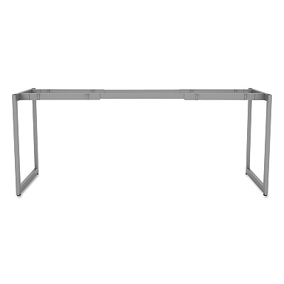 Alera Open Office Desk Series Adjustable O-Leg Desk Base, 47.25 to 70.78w x 23.63d x 28.5h, Silver (ALELSTB24GR)