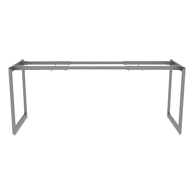 Alera Open Office Desk Series Adjustable O-Leg Desk Base, 47.25 to 70.78w x 23.63d x 28.5h, Silver (ALELSTB24GR)