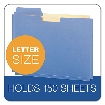Pendaflex File Folder Pocket, 0.75" Expansion, Letter Size, Assorted Colors, 10/Pack (PFXFP153L10ASST)
