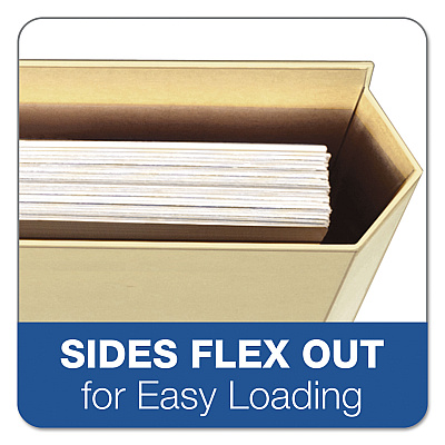 Pendaflex File Folder Pocket, 0.75" Expansion, Letter Size, Manila, 10/Pack (PFXFP153L10)