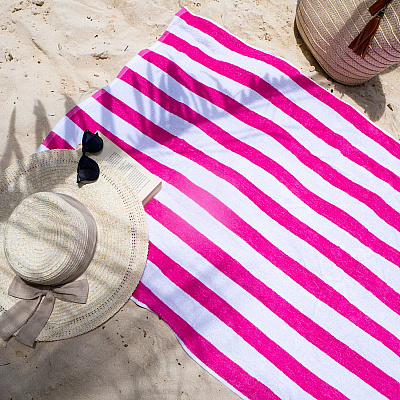 Cali-cabana Beach Towels 30x60 Pink, Case Of 32 (CALICABANA-PNK-CS)