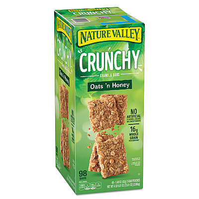 Nature Valley Granola Bars, Oats and Honey, 1.5 oz Bar, 49/Carton (GNM827622)