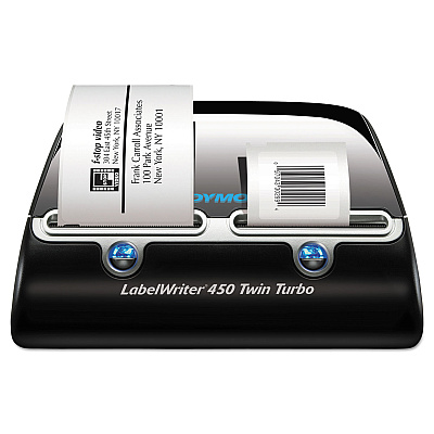 DYMO LabelWriter 450 Twin Turbo Label Printer, 71 Labels/min Print Speed, 5.5 x 8.4 x 7.4 (1752266)