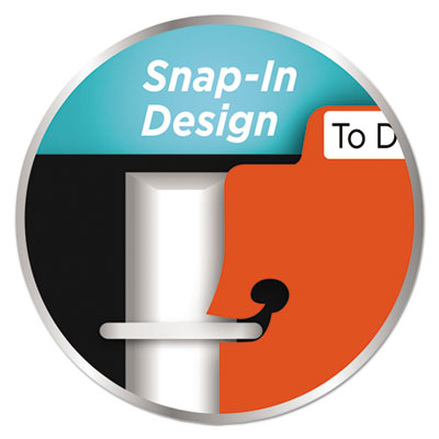 Avery TABBED SNAP-IN BOOKMARK PLASTIC DIVIDERS, 5-TAB, 11.5 X 3, ASSORTED PRINTS, 1 SET (AVE24909)
