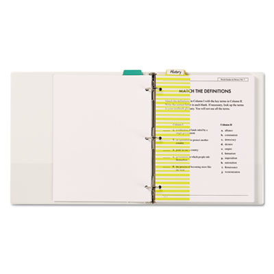 Avery TABBED SNAP-IN BOOKMARK PLASTIC DIVIDERS, 5-TAB, 11.5 X 3, ASSORTED PRINTS, 1 SET (AVE24909)