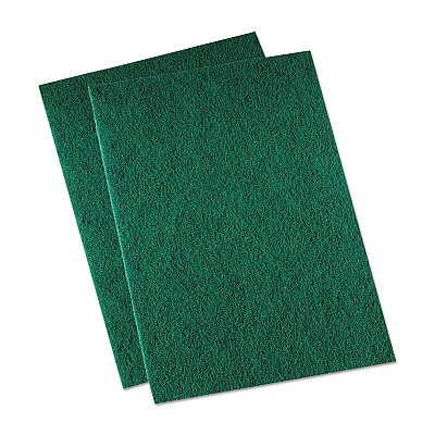 Boardwalk Medium Duty Scour Pad,  6 x 9, Green, 20/Carton (BWK196)
