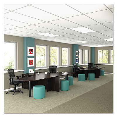 Alera Valencia Series D-Top Desk, 71" x 35.5" x 29.63", Espresso (ALEVA277236ES)
