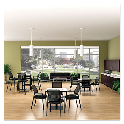 Alera QUB Series Armless L Sectional, 26.38w x 26.38d x 30.5h, Black (ALEQB8116)