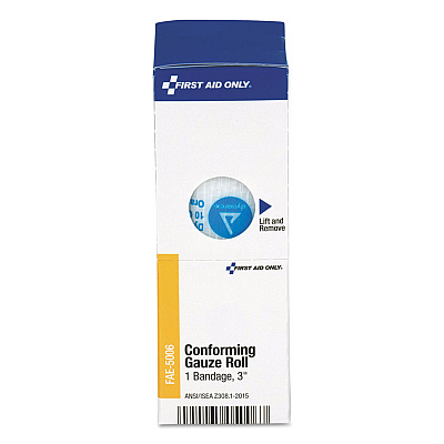 First Aid Only Gauze Bandages, Conforming, 3" Wide (FAO5006)