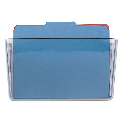 Universal Wall Files, Letter Size, 13" x 4" x 7", Clear (UNV53692)