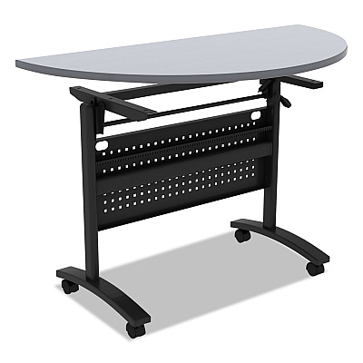 Alera Valencia Flip Training Table Base, Modesty Panel, 28.5w x 19.75d x 28.5h, Black (ALEVA734836BK)