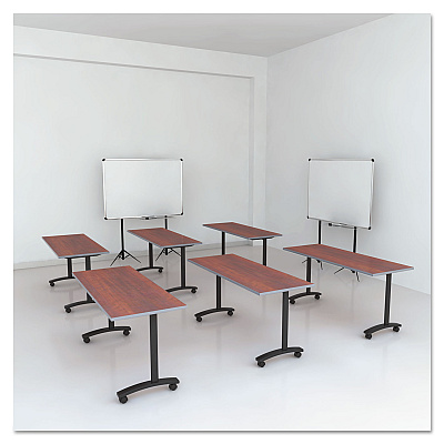 Alera Valencia Series Training Table T-Leg Base, 54w x 19.75d x 28.5h, Black (ALEVA7476BK)