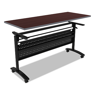 Alera Reversible Laminate Table Top, Rectangular, 59.5w x 23.63,Medium Cherry/Mahogany (ALETT6024CM)
