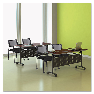 Alera Valencia Flip Training Table Base, Modesty Panel, 57.88w x 19.75d x 28.5h, Black (ALEVA737260BK)