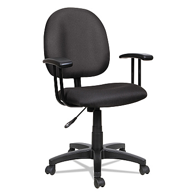 Alera Essentia Series Swivel Task Chair, Supports Up to 275 lb, 17.71" to 22.44" Seat Height, Black (ALEVT48FA10B)