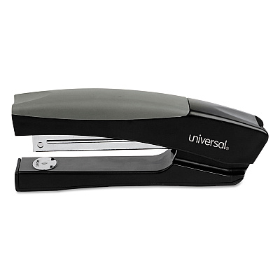 Universal Stand-Up Full Strip Stapler, 20-Sheet Capacity, Black/Gray (UNV43148)