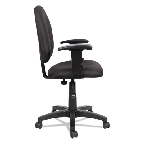 Alera Essentia Series Swivel Task Chair with Adjustable Arms, Supports Up to 275 lb, 17.71" to 22.44" Seat Height, Black (VTA4810)