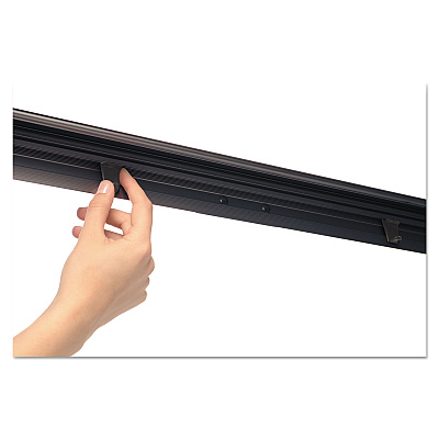MasterVision Basic Tripod Melamine Presentation Easel, 22.5 x 42, White/Black (BVCEA2300045)