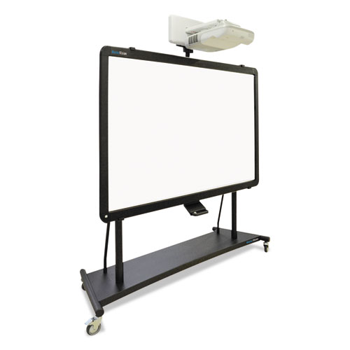 MasterVision Interactive Board Mobile Stand With Projector Arm, 76w x 26d x 80h, Black (BI350420)