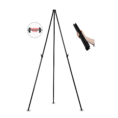MasterVision Instant Easel, 61.5" High, Black, Steel, Heavy-Duty (BVCFLX10201MV)