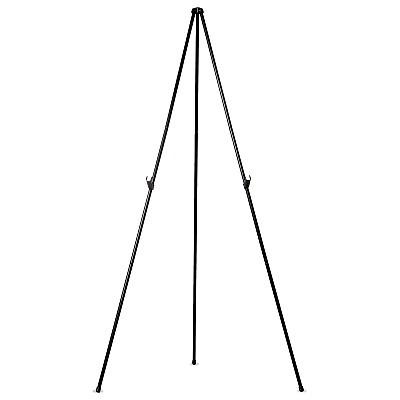 MasterVision Instant Easel, 61.5" High, Black, Steel, Heavy-Duty (BVCFLX10201MV)