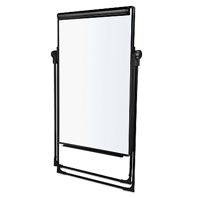 MasterVision Folds-to-a-Table Melamine Easel, 28.5 x 37.5, White, Steel/Laminate (BVCEA14000583MV)