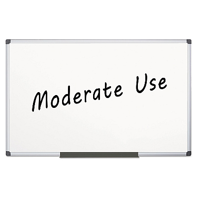 MasterVision Value Melamine Dry Erase Board, 48 x 96, White Surface, Silver Aluminum Frame (BVCMA2112170MV)