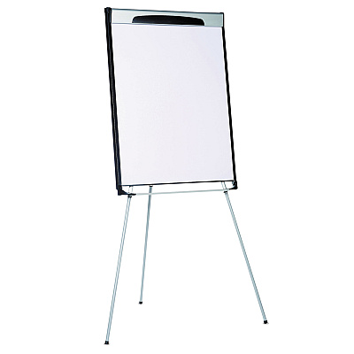 MasterVision Tripod Extension Bar Magnetic Dry-Erase Easel, 39" to 72" High, Black/Silver (BVCEA23066720)